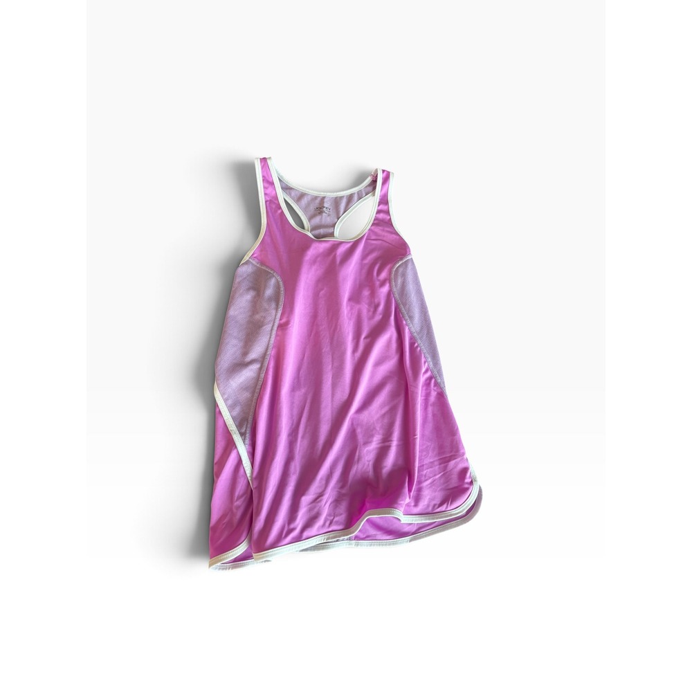 Jockey Racerback Tank Top Pink Purple Mesh Athletic Activewear